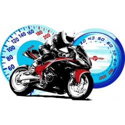 Sticker moto leve roue avant 2