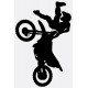Sticker moto cross pirouette