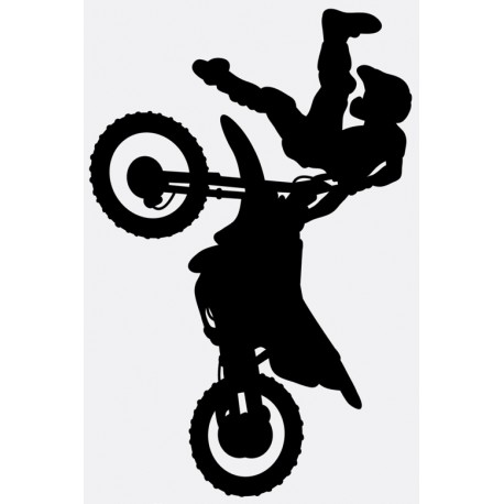 Sticker moto cross pirouette