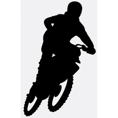Sticker moto cross figure
