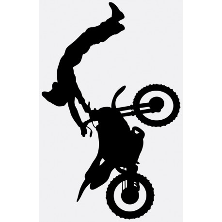 Sticker moto cross en parcours
