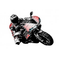 Sticker moto cross lance