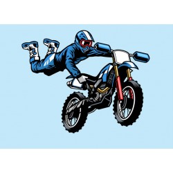 Sticker moto cross graphique