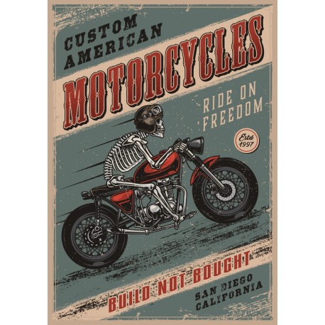 Sticker moto cross bleu