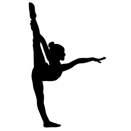 Sticker danseuse ecart