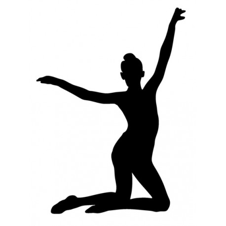Sticker danseuse en saut