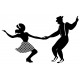 Sticker danse rock