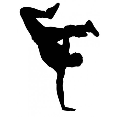 Sticker danseur sur main