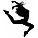 Sticker danseur fille en saut
