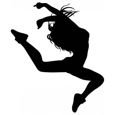 Sticker danseur fille en saut