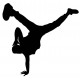 Sticker hip hop grande jambe