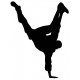 Sticker hip hop figure deco