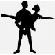 Sticker danse classique en couple