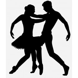 Sticker danseurs folque