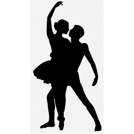 Sticker danseuse enlasse