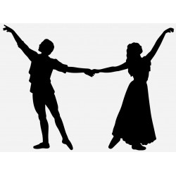 Sticker danseuse remercie