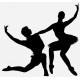 Sticker danseuse demande