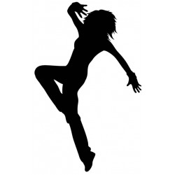 Sticker danseuse bondit