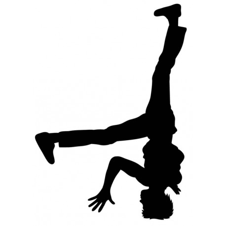 Sticker hip hop sur tete