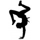 Sticker fille hip hop dance