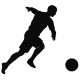 Sticker footballeur fait tete