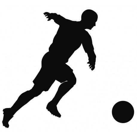 Sticker footballeur fait tete