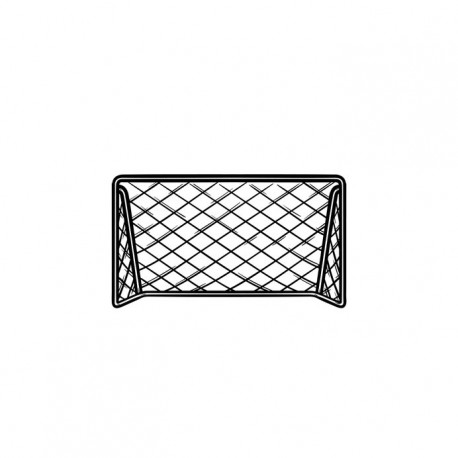 Sticker joueur de foot orange