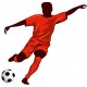 Sticker deco footballeur reprise