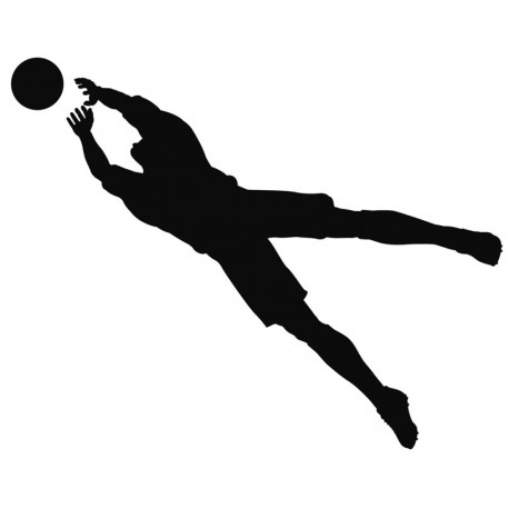 Sticker gardien but en saut