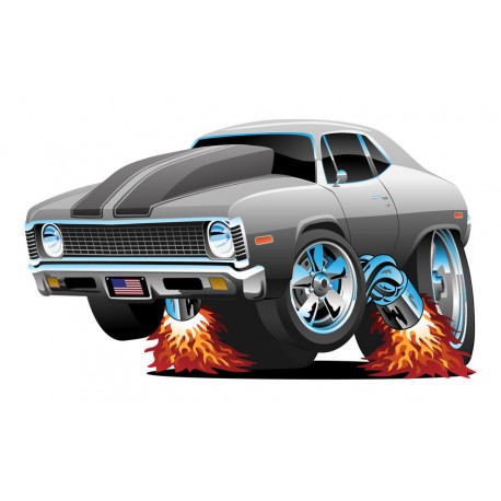 Sticker camion cartoon