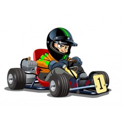 Sticker camion US cartoon