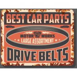 Sticker voiture cartoon vintage