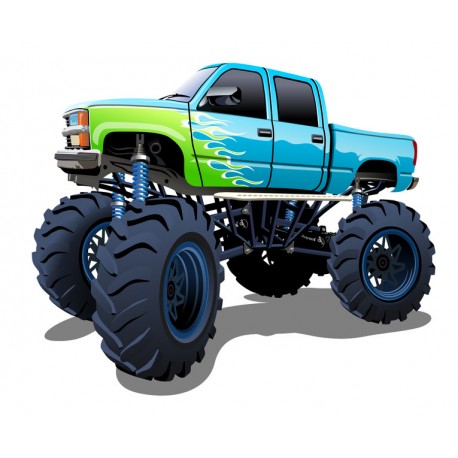 Sticker monster truck gigantesque