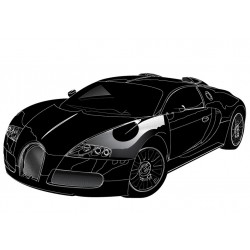 Sticker porsche noire