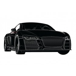 Sticker porsche noire