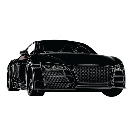 Sticker porsche noire