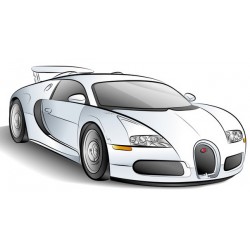 Sticker bugatti noire