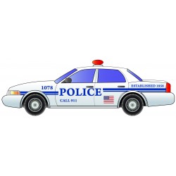 Sticker voiture ambulance enfant