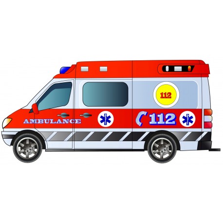 Sticker voiture police US enfant