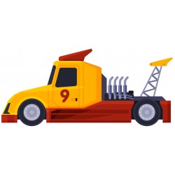 Sticker camion truck US fusee