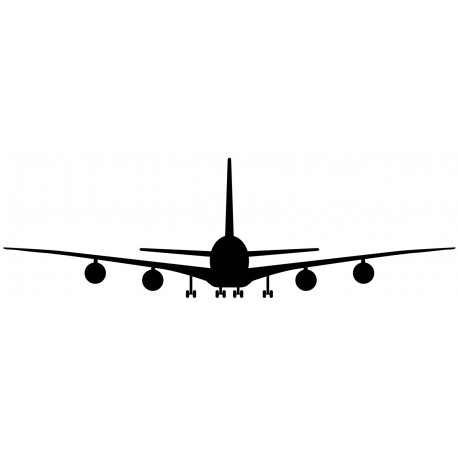 Sticker panneau affichage avions blanc