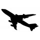 Sticker avion de ligne silhouette