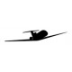 Sticker avion jet prive speed