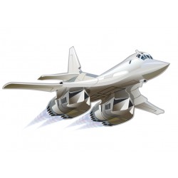 Sticker avion cartoon