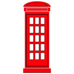 Sticker grand bus rouge