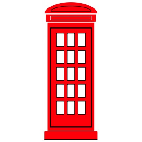 Sticker grand bus rouge