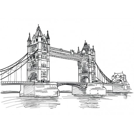 Sticker drapeau avec symbone anglais