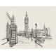 Sticker coeur fonce londres
