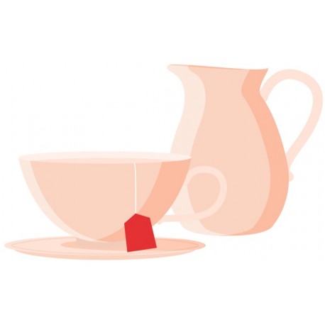 Sticker symbole tasse the