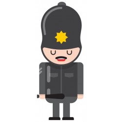 Sticker cabine de telephone anglais